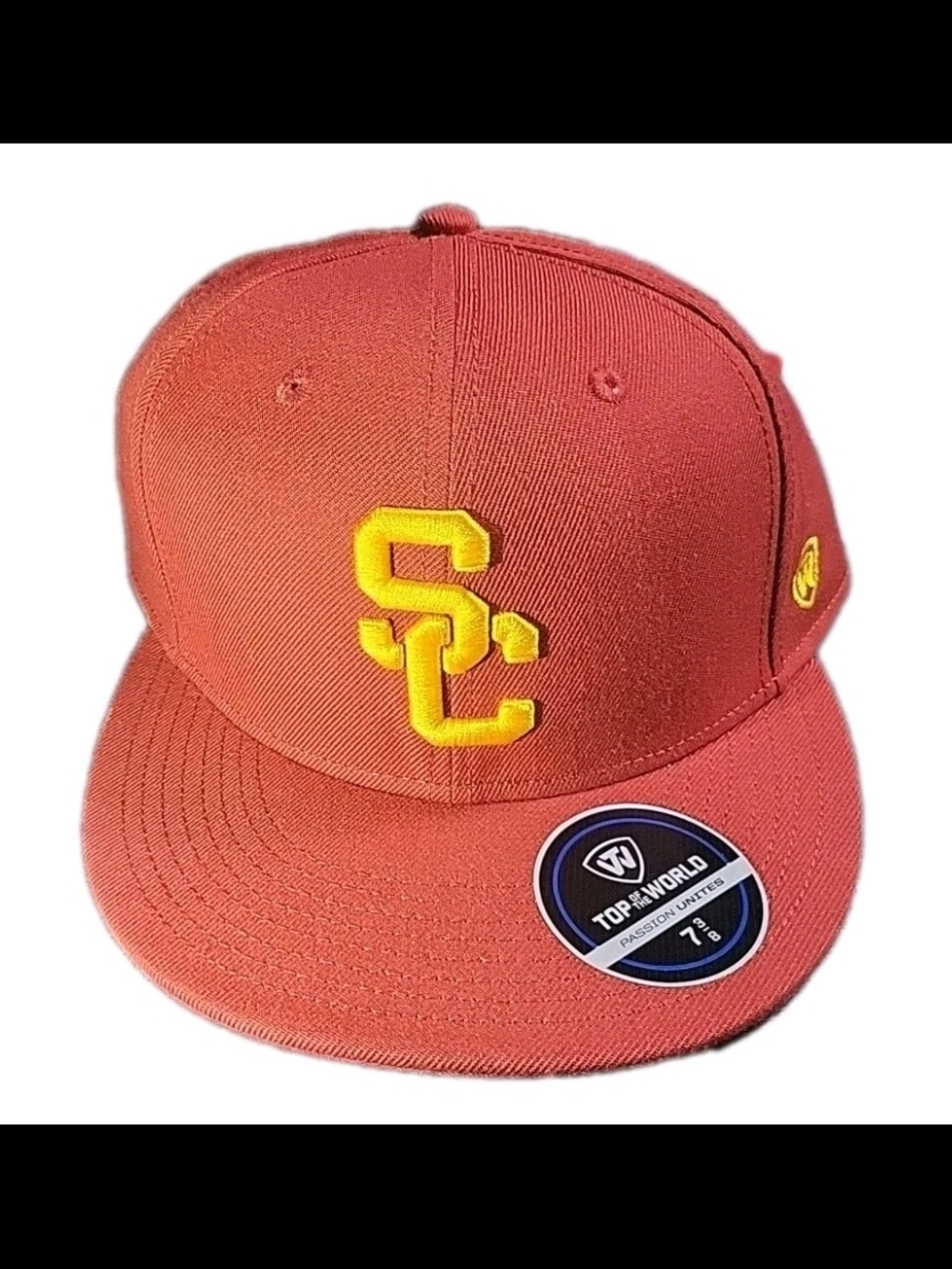 Top Of The World  USC  Baseball cap Hat RED  7  3/8 fitted